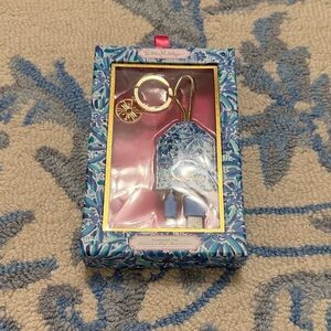 Lilly Pulitzer Blue and Gold Key Holder